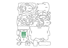 線切3D-12星座-天蝎座,線切割圖紙免費(fèi)下載