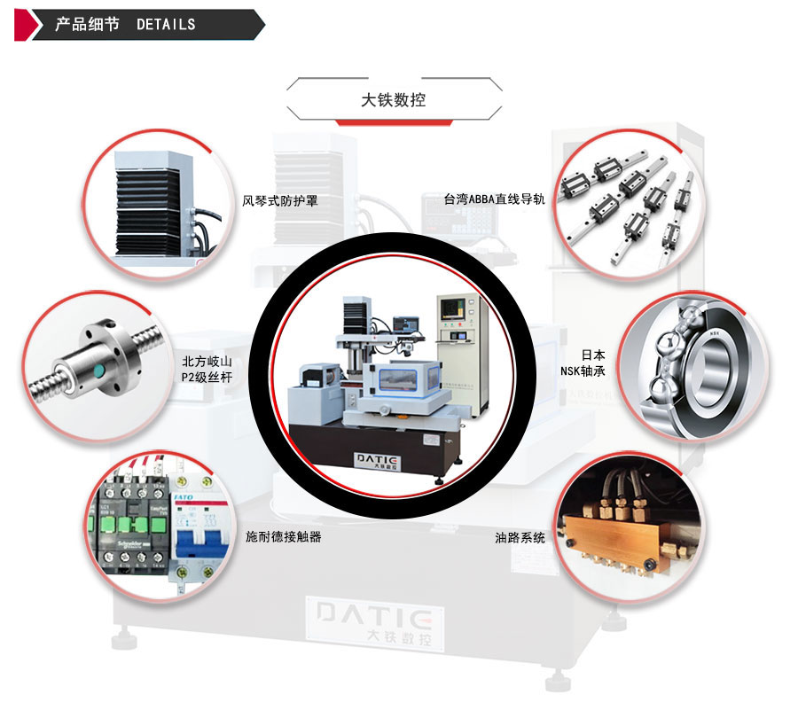 DE320環(huán)保型中走絲機床細節(jié)